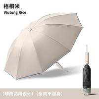 温诗欧 10骨自动反向黑胶伞