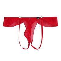 天目 collection男士内裤日本制超薄透明网纱性感情趣低腰丁字T裤