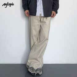 MJ STYLE 男士复古水洗直筒牛仔裤