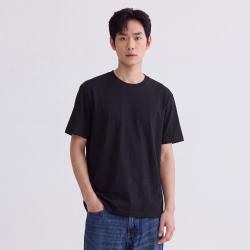 GXG 纯色舒适透气时尚百搭宽松休闲男式圆领短袖T恤