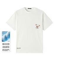 GXG 时尚卡通印花凉感透气男式圆领短袖T恤