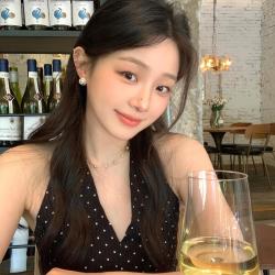 半日逅屿 法式小香风缠绕珍珠耳钉女轻奢高级感气质大气耳环独特漂亮耳饰 缠绕蕾丝珍珠一对