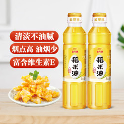 金龙鱼 稻米油优+稻米油400ml *2食用油家用炒菜煮饭健康米糠油