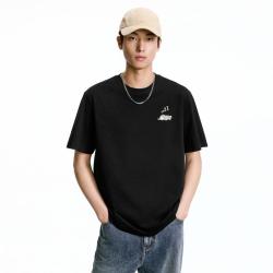 GXG 男双色可爱动物印花时尚简约宽松圆领短袖T恤