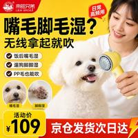 来旺兄弟 宠物吹风机猫咪狗狗梳毛拉毛造型吹毛一体机无线充电款