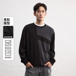 GXG 户外运动日常通勤舒适百搭男式圆领卫衣