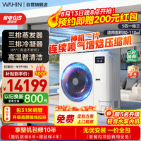 华凌 中央空调一拖三多联机一级能效三排铜管变频省电轻音二室一厅90㎡ MJZ-125W-X6-HL