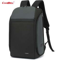 coolbell COOL BELL新款男士双肩包韩版多功能电脑背包出差旅行大容量行李包 黑色8292
