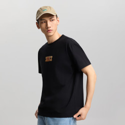 Lee 26春夏新品舒适版圆领游戏门票设计元素图案男女同款短袖T恤潮