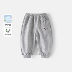 班喜迪 女童裤子春装儿童洋气卫裤宝宝春秋季跑步长裤运动裤