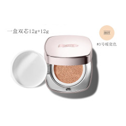 LA MER 鎏光焕变气垫 轻盈精华粉底液12g+12g 带替换芯粉扑 底妆防晒3号 暖瓷色03