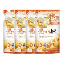 狮王 日本狮王持久香氛洗衣液含柔顺剂低泡替换装无荧光剂4袋