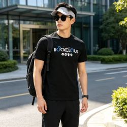 Rock Cloud 男士吸湿速干圆领短袖T恤