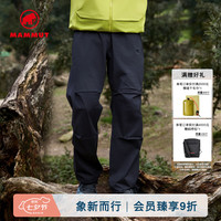 MAMMUT Crag 男士户外攀岩耐磨简约时尚休闲长裤 黑色