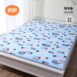 良良 成人苎麻隔尿垫大尺寸可水洗防水纯棉婴儿床单整床防尿床笠