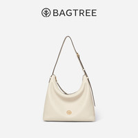 BAGTREE 【图南系列】头层植鞣牛皮 皎月白 中号