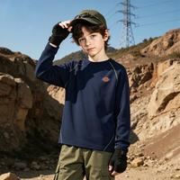 Dickies 儿童秋季长袖简约时尚洋气运动T恤中大童休闲百搭上衣童装潮
