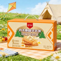 丹夫 华夫饼经典原味1000g早餐面包蛋糕零食匠心烘焙格格绵软美味