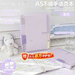 文谷 Wengu）笔记本文具手写活页本A5/60张 BI073(A5)紫色