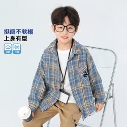 BADiBADi 秋款翻领童长袖衬衫舒适柔软休闲