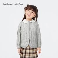 巴拉巴拉 balaone刺绣婴幼小宝宝外套女童春秋季装外套时髦可爱百搭