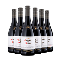 红魔鬼 干露红魔鬼西拉干红葡萄酒750ml*6瓶整箱 智利原瓶进口红酒