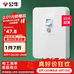 公牛 GTP系列  32A大功率漏保开关 LE2