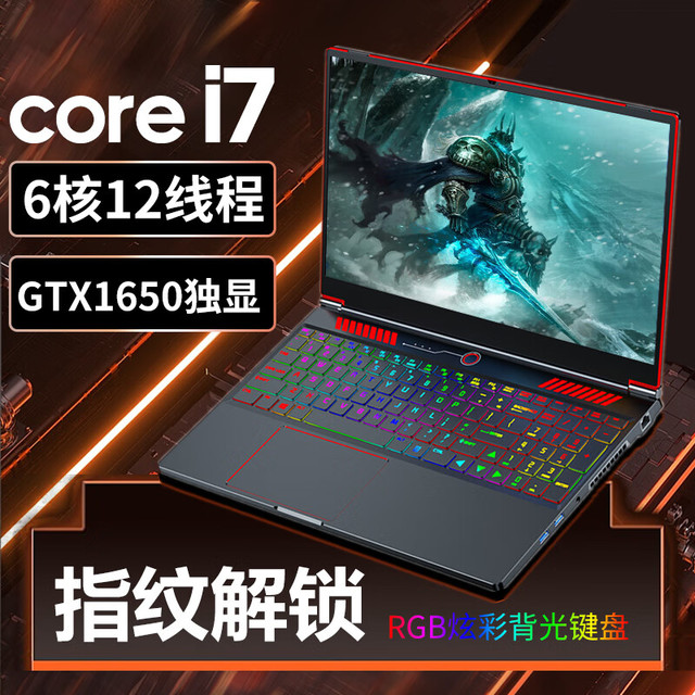 霆硕 16.1英寸酷睿i7-8750H + 4G独显GTX1650 64G高频内存+1024G高速固态盘