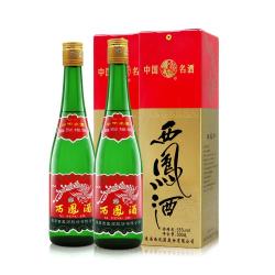 西凤 老绿瓶凤香型白酒 55度盒装500ml*2瓶 省外版自饮