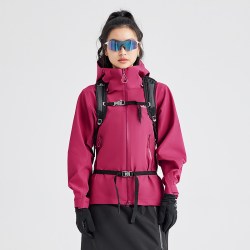拓路者 明星同款拓路者3L硬壳防风防水徒步登山外套女