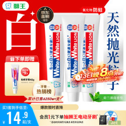 狮王 WHITE&WHITE美白牙膏 150g*3