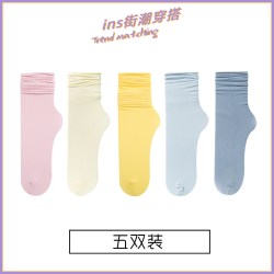 世洛珍 女士超薄冰冰袜 2323gfgdf 5双装组合1