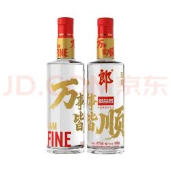 郎酒 45度顺品郎480浓酱兼香型白瓶酒纯粮酿造送礼 45度 488mL 2瓶 红顺