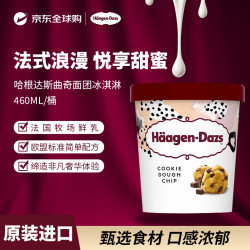 哈根达斯 Haagen-Dazs）哈根达斯曲奇面团冰淇淋460ML/桶