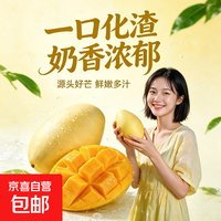 云南黄皮冰淇凌大澳芒 产地青黄色随机发 新鲜采摘苹果芒 彩虹芒 含箱10斤[单果200g起】中果净重9斤