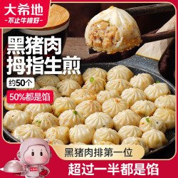 大希地 一口鲜拇指生煎包 750g 约50个 猪肉馅