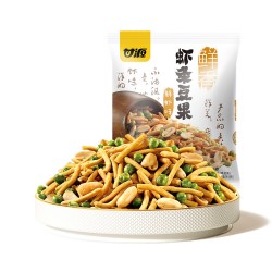 甘源 鲜虾味/烤肉味虾条豆果蚕豆兰花豆办公室零食追剧看球下酒菜