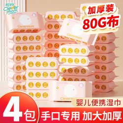 聪妈 婴幼儿湿纸巾手口屁专用儿童新生宝宝家庭小包便携式迷你加厚