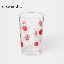 niko and ... 玻璃杯 印花小雏菊 200mL 红色花朵