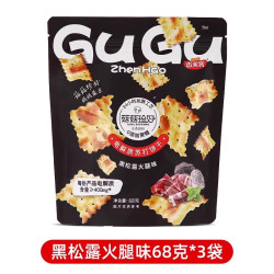 SAMKO 苏打饼干菇菇珍好咸味海盐香葱无蔗糖办公室解馋休闲小零食