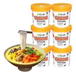 稻花香 私厨过桥米线非油炸老母鸡炖汤味冲泡速食方便面泡面6桶装