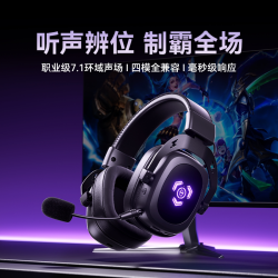西圣 XISEM西圣 G1电竞游戏头戴式有线耳机听声辨位职业级毫秒级响应
