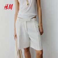 H&M 1331872 百慕大短裤 白色 42