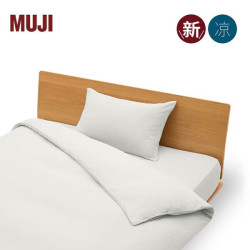 無印良品 MUJI 凉柔 被套 灰色 双人用 200×230cm被芯用