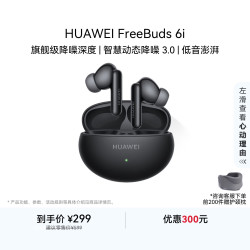 华为 FreeBuds 6i 入耳式真无线动圈蓝牙耳机 幻夜黑