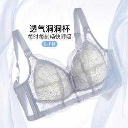 千奈美 聚拢全罩杯内衣女无钢圈收副乳薄款调整型薄款文胸罩