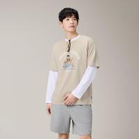 new balance 官方正品男士休闲印花圆领短袖T恤MT51877