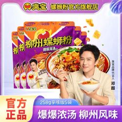 臭宝 螺蛳粉广西特产爆爆浓汤柳州螺丝粉方便速食米粉享嗦包258g