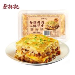 蔡林记 汉味三鲜豆皮早餐速冻糯米面点速食武汉特色小吃夜宵200g