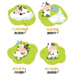 多爱 医护级纸尿裤试用装8片超薄柔软加大码牛奶裤xl婴儿尿不湿4xl
